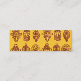 L'Africain masque les cartes de visite maigres