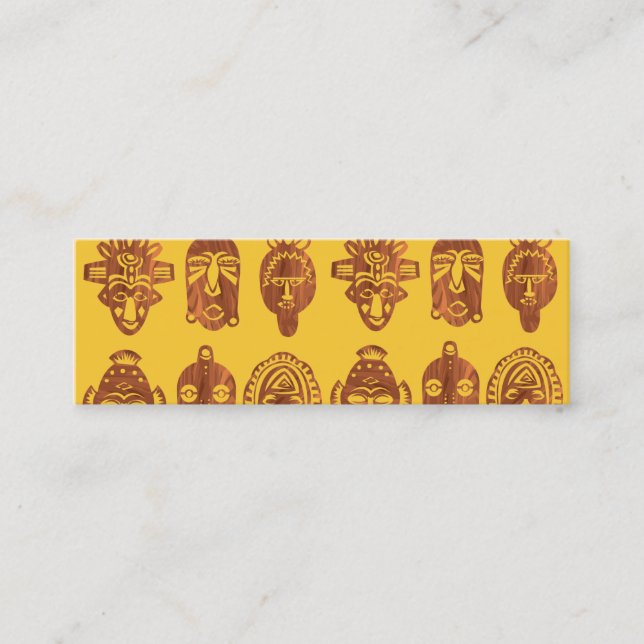 L'Africain masque les cartes de visite maigres (Devant)