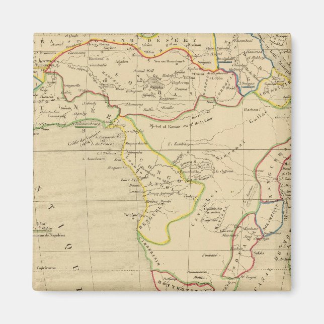 L'Afrique en 1840 Magnet (Front)