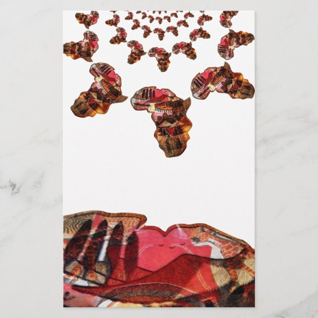 L'Afrique en mouvement : Carte Kaleidoscope (Devant)