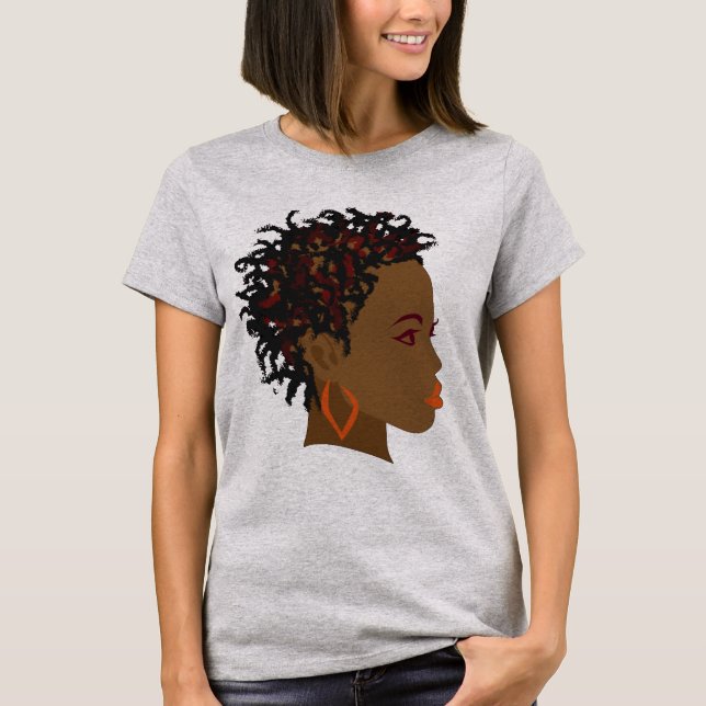 L'Afro tresse le T-shirt de torsions (Devant)