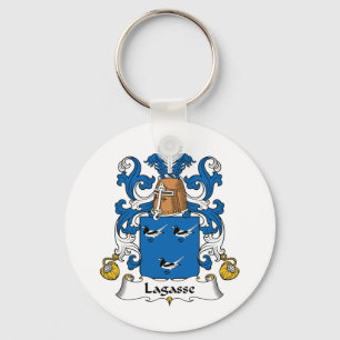 Lagasse Family Crest Keychain