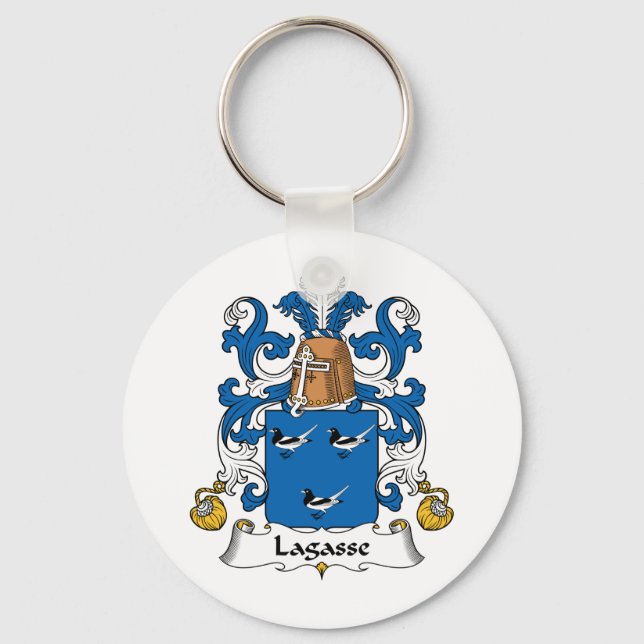 Lagasse Family Crest Keychain (Front)