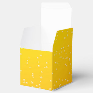 Lager Beer with Tiny Bubbles Background Art Favor Box