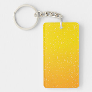 Lager Beer with Tiny Bubbles Background Art Keychain