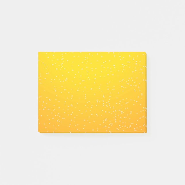 Lager Beer with Tiny Bubbles Background Art Post-it Notes (Front)