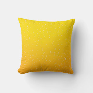 Lager Beer with Tiny Bubbles Background Art Throw Pillow