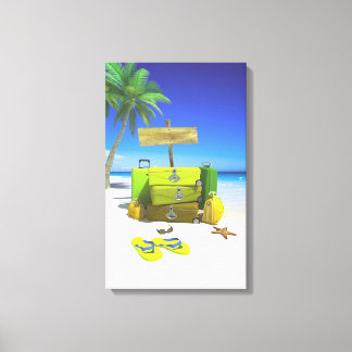 Laggage Set  Stretched Canvas Print