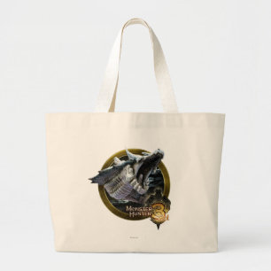 Lagiacrus attack! large tote bag