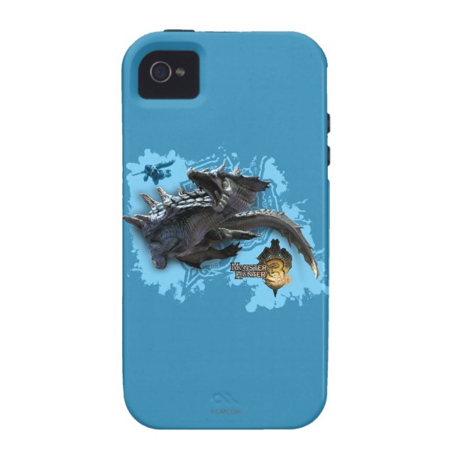 Lagiacrus chasing Hunter 2 Case-Mate iPhone Case (Back)