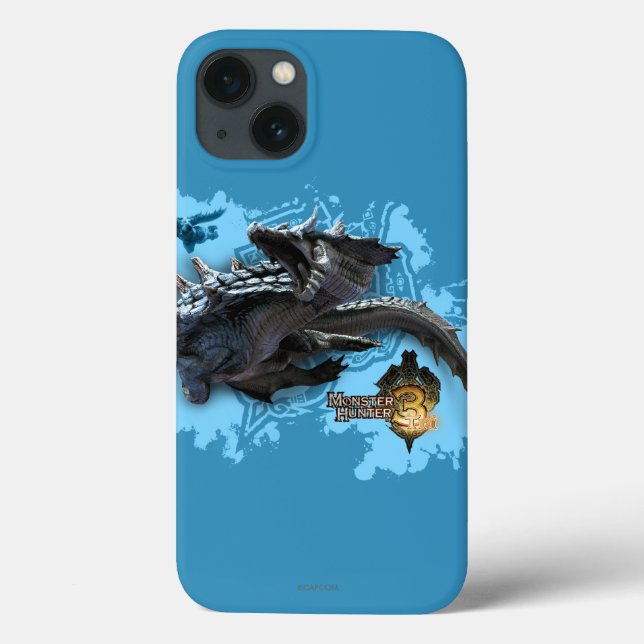 Lagiacrus chasing Hunter 2 Case-Mate iPhone Case (Back)
