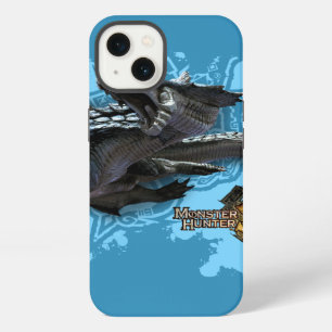 Lagiacrus chasing Hunter 2 iPhone 13 Case