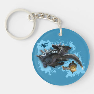 Lagiacrus chasing Hunter 2 Keychain
