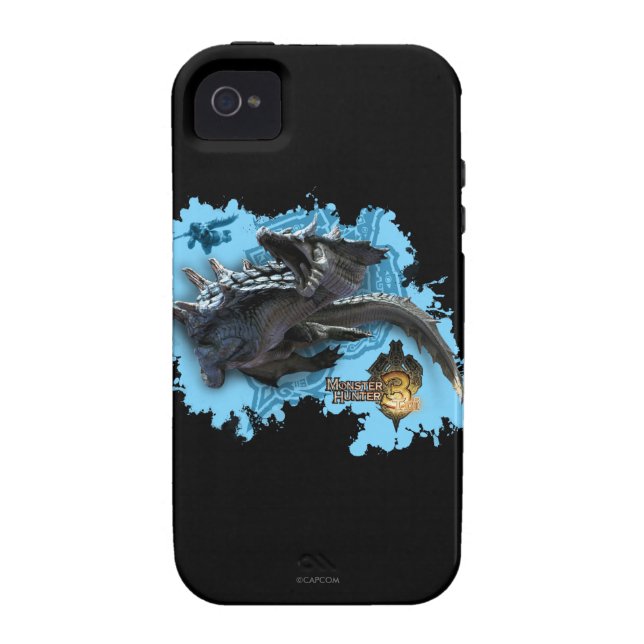 Lagiacrus chasing Hunter Case-Mate iPhone Case (Back)