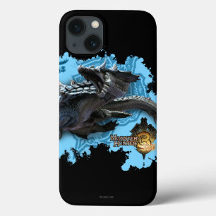 Lagiacrus chasing Hunter iPhone 13 Case
