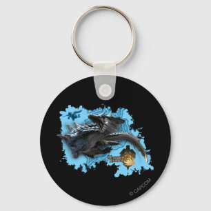 Lagiacrus chasing Hunter Keychain