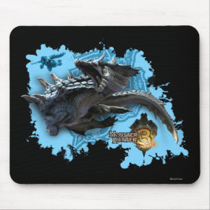 Lagiacrus chasing Hunter Mouse Pad