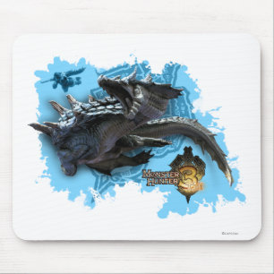 Lagiacrus chasing Hunter Mouse Pad