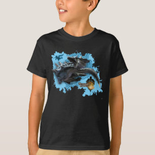 Lagiacrus chasing Hunter T-Shirt