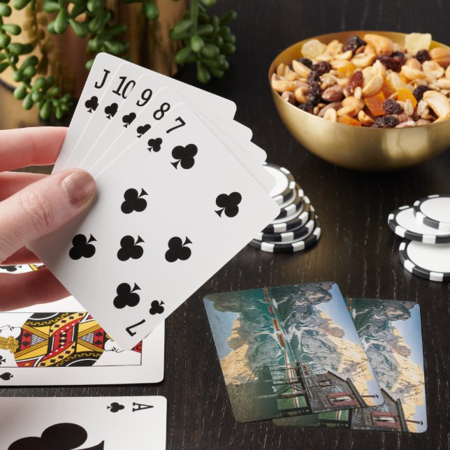 Lago di Braies in the Dolomites in Italy Playing Cards (In Situ)