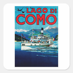 Lago di Como Square Sticker