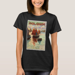 Lago di Garda, Lake Garda, Italy Vintage Travel, L T-Shirt