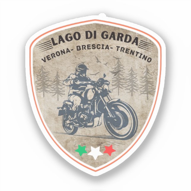  lago di garda - lake garda pass italian alps moto (Front)