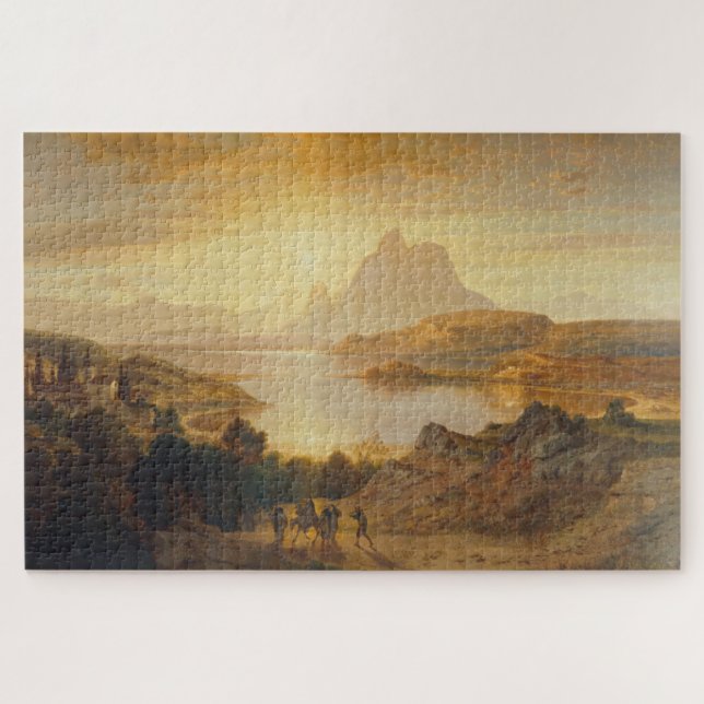 Lago di Lugano – Albert Zimmermann Jigsaw Puzzle (Horizontal)