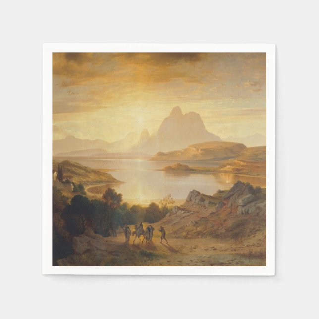 Lago di Lugano – Albert Zimmermann Napkin (Front)