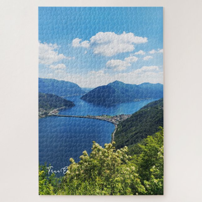 Lago di Lugano puzzle (Vertical)