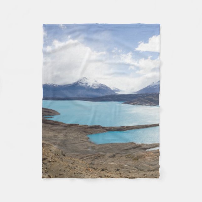Lago Guillermo & Upsala Glacier Fleece Blanket (Front)