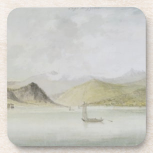 Lago Maggiore (w/c, pen, ink and graphite on paper Coaster