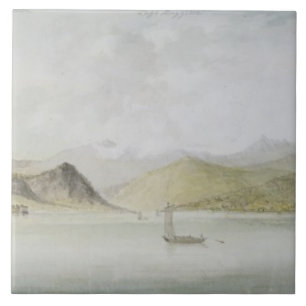 Lago Maggiore (w/c, pen, ink and graphite on paper Tile