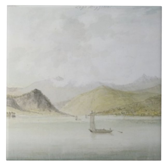 Lago Maggiore (w/c, pen, ink and graphite on paper Tile (Front)