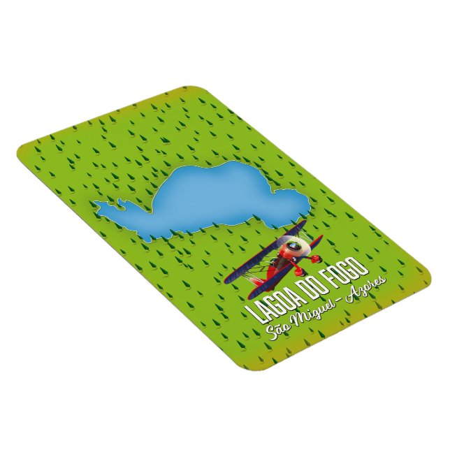  Lagoa do Fogo São Miguel Azores map Magnet (Right Side)