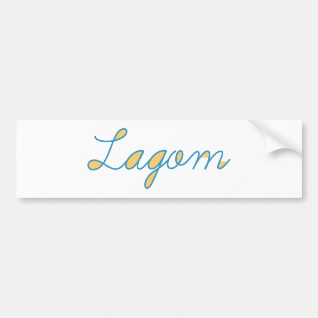 Lagom Bumper Sticker (Front)