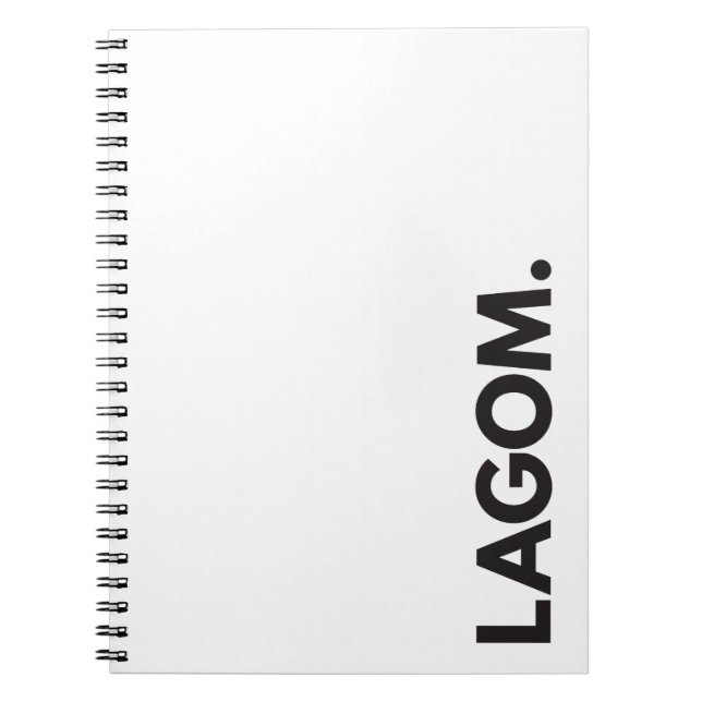 LAGOM. Carnet (Devant)