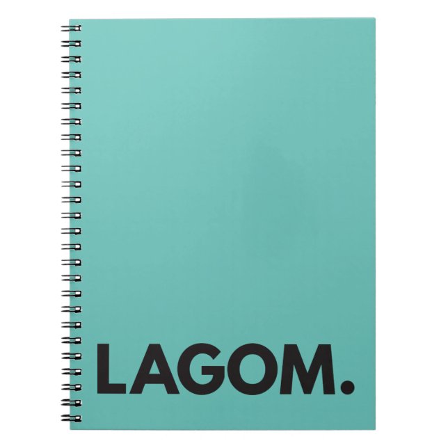 LAGOM. Carnet (Devant)