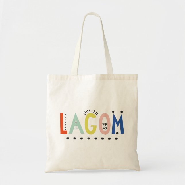 Lagom Colors Tote Bag (Front)