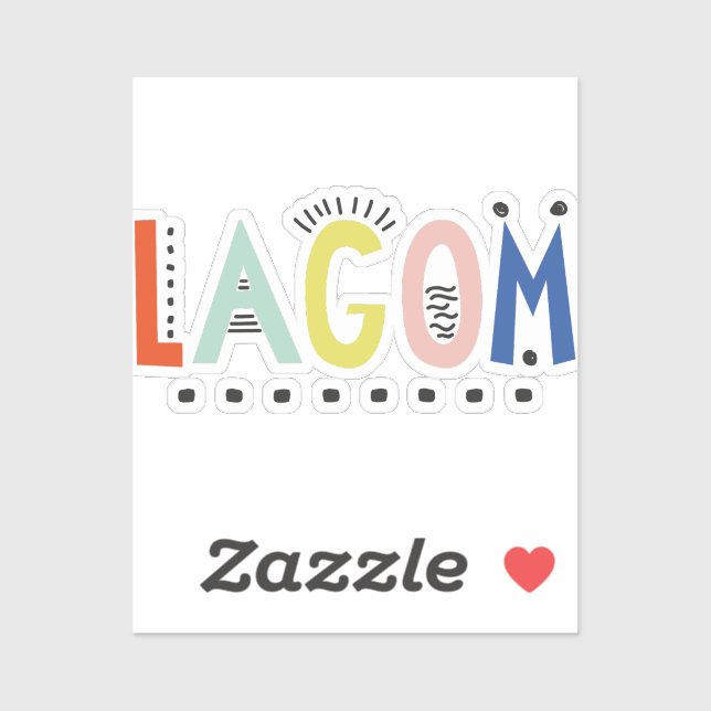 Lagom Colours Vinyl Sticker (Sheet)