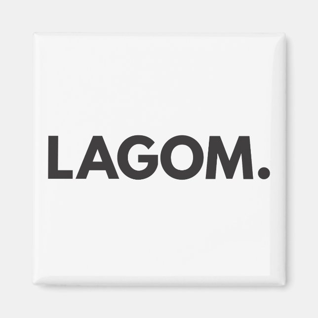 LAGOM. Magnet (Front)