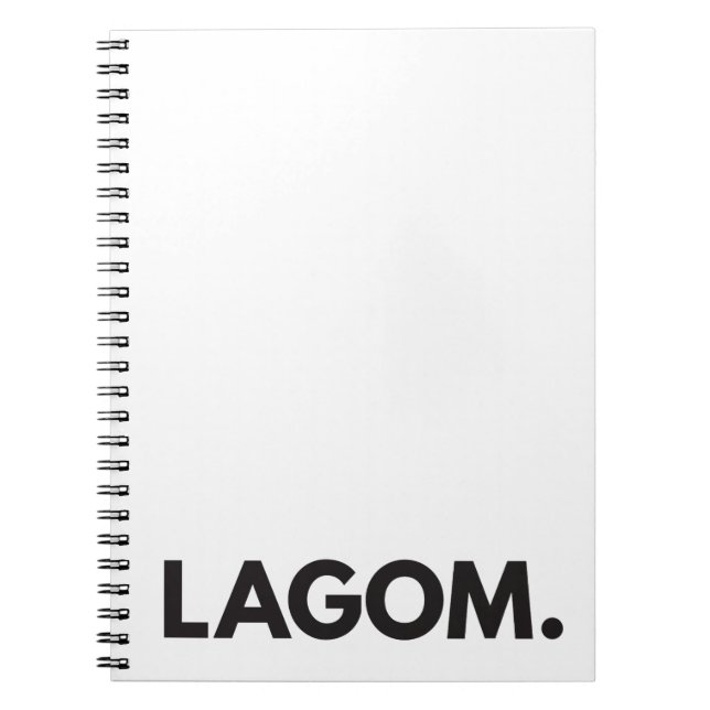 LAGOM. Notebook (Front)