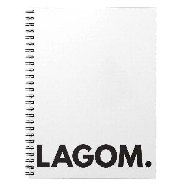 LAGOM. Notebook (Front)