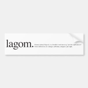 Lagom Wiki Bumper Sticker