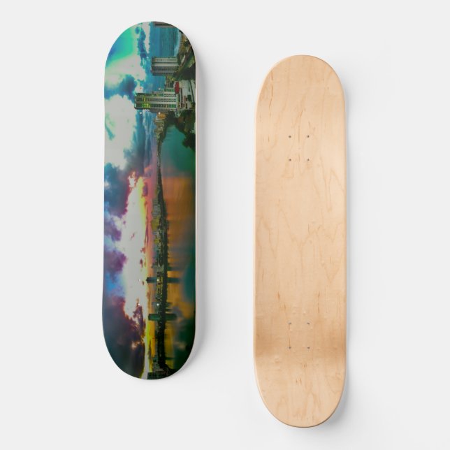 Lagon Condado San Juan Porto Rico Skateboard Art (Recto)