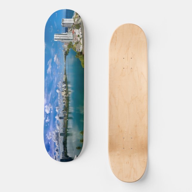 Lagon de Condado, Jour Porto Rico Skateboard Art (Recto)