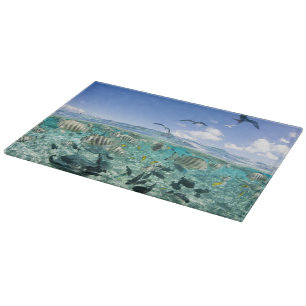 Lagoon safari trip featuring Stingrays Cutting Board