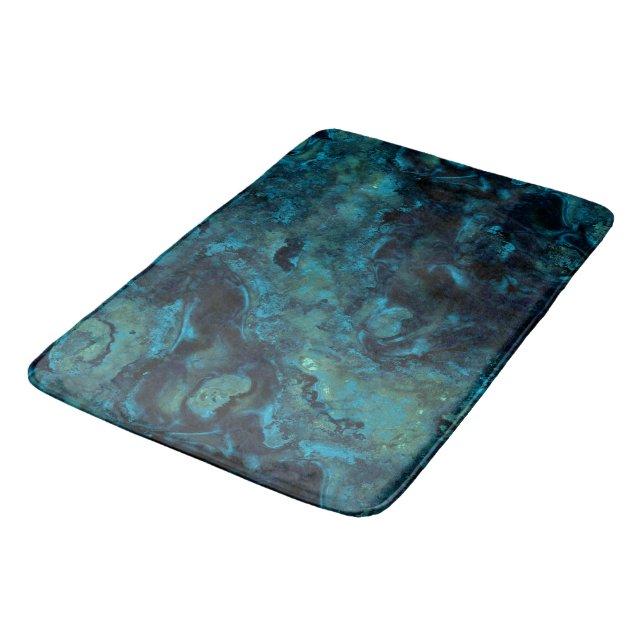 Lagoon Stone Abstract Bath Mat (Angled)
