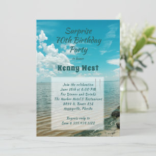 Lagoon Water n Sky Man’s Birthday Party Template