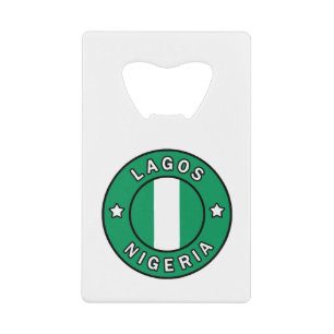 Lagos Nigeria Credit Card Bottle Opener